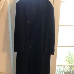 London Fog Men’s Wool Dble Breasted Long Pea Coat